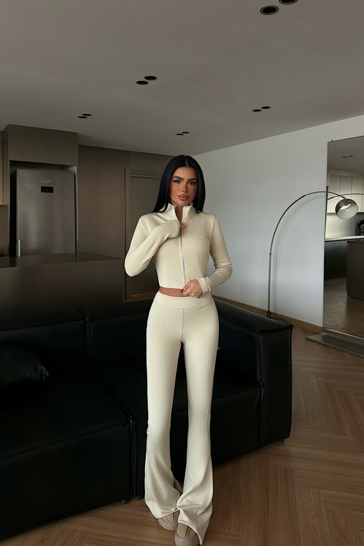 Krem Bericca Eşofman Takımı ATE-4099 - EYYO