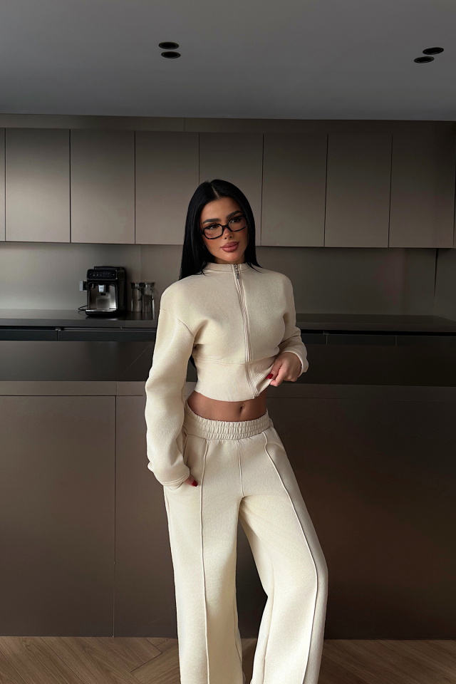 Krem Doutzen Eşofman Takımı ATE-4134 - 2