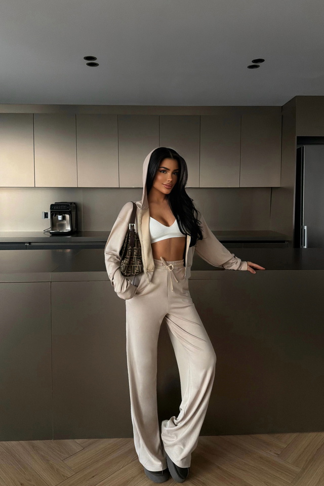 Krem Jessalyn Eşofman Takımı ATE-4682 - 1