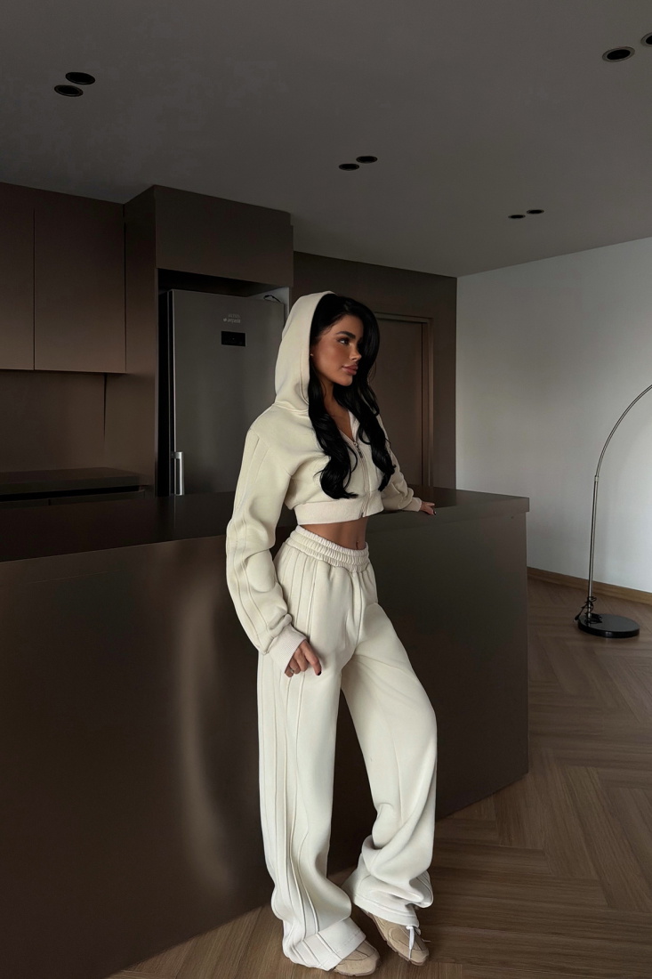 Krem Joshua Eşofman Takımı ATE-4087 - EYYO