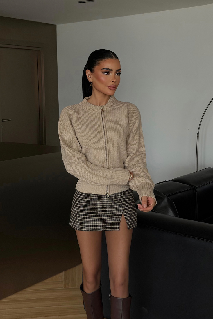 Krem Lilja Triko Hırka ATE-4057 - EYYO