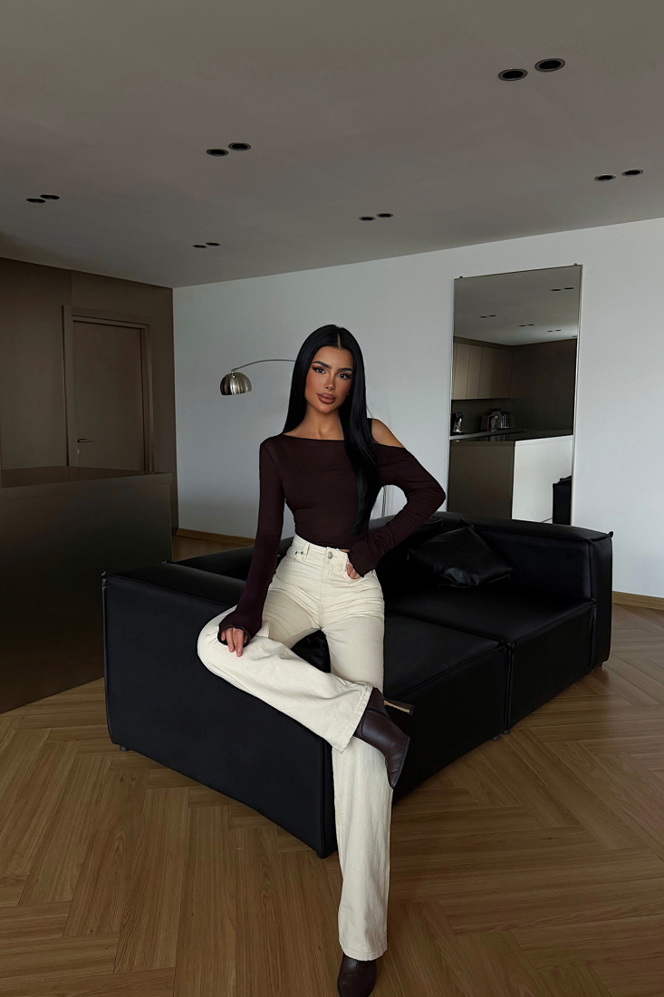 Krem Jean Pantolon ATE-4532 - EYYO