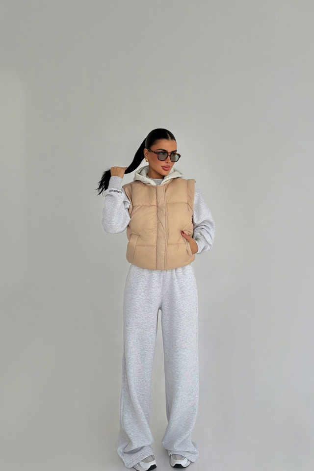 Krem Ralphette şişme yelek ATE-3765 - 2