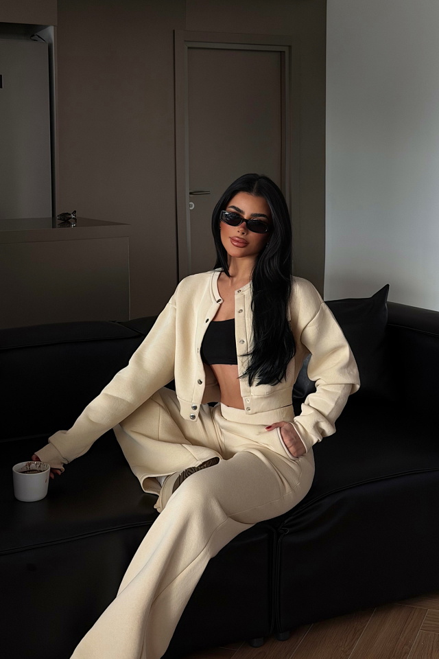 Krem Lotee Eşofman Takım ATE-4314 - 4