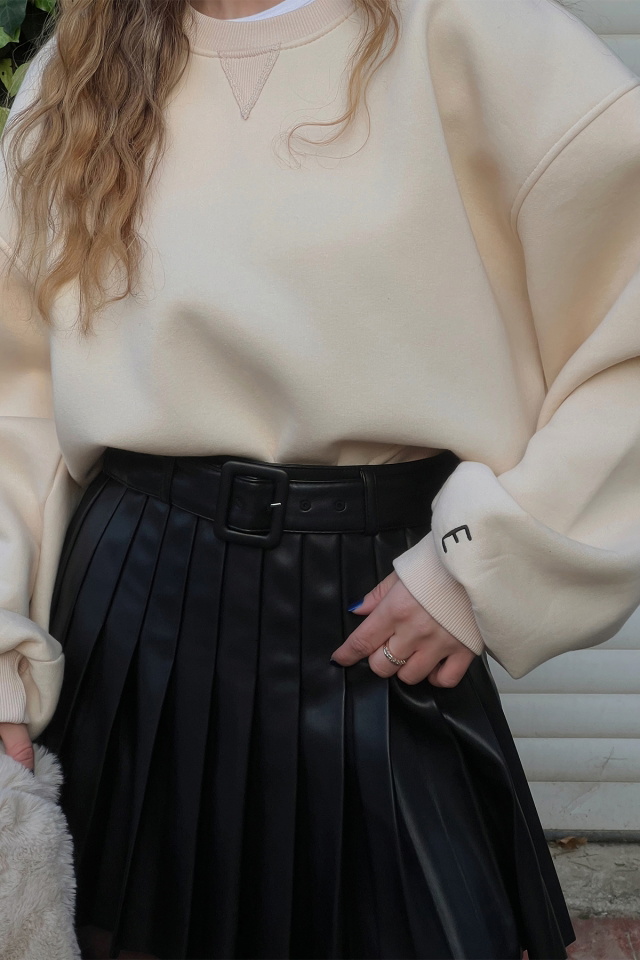 Krem Oversize Basic Sweat ATE3167 - 2