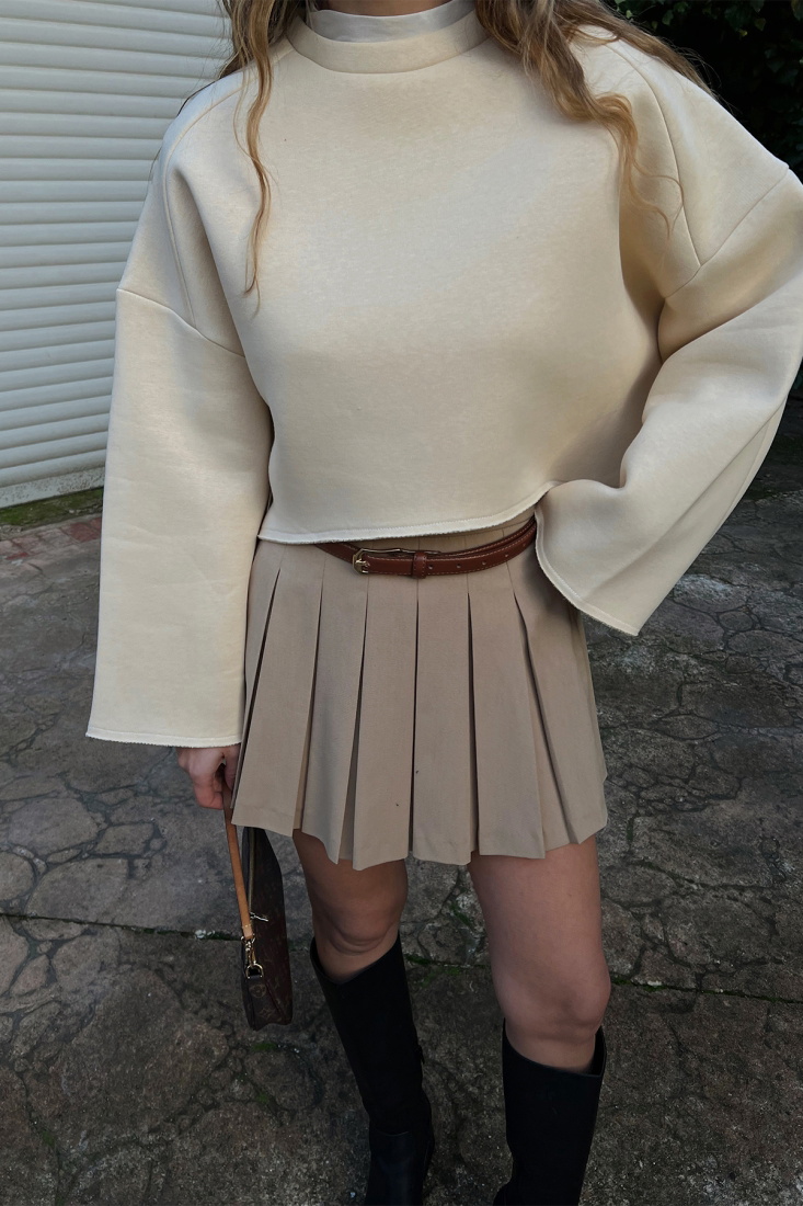 Krem Oversize Sweat ATE3178 - EYYO