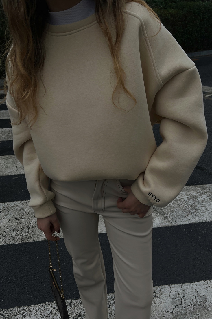 Krem Oversize Sweat ATE3129 - EYYO