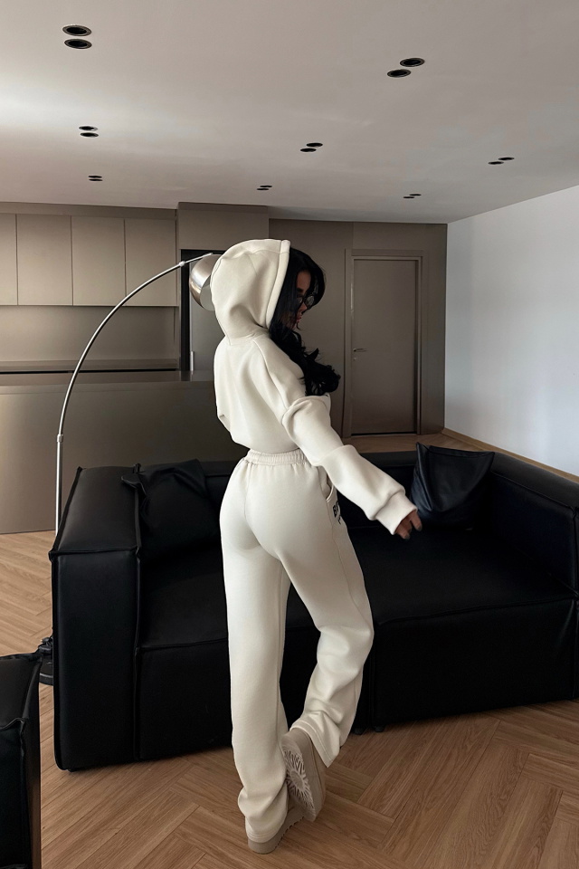 Krem Darcey Eşofman Takım ATE-3709 - 6