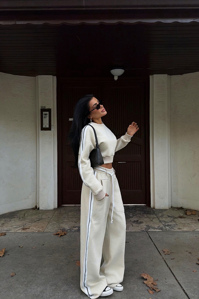 Krem Rinaldi Eşofman Takım ATE-3749 - 2