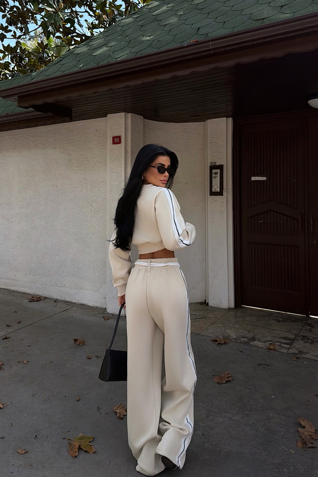 Krem Rinaldi Eşofman Takım ATE-3749 - 5