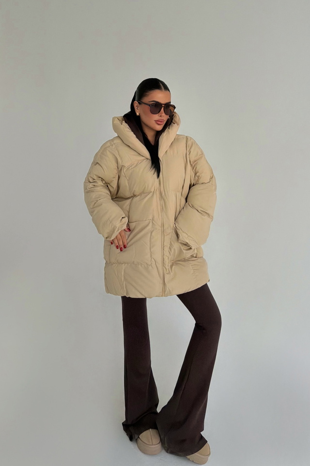 Krem Cossy Şişme Mont ATE-3797 - 1