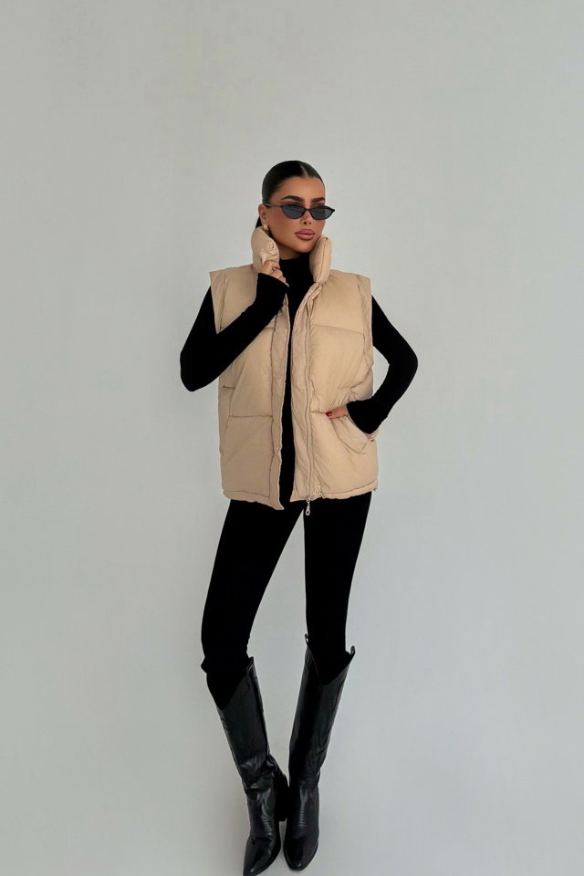 Krem Alpi Şişme Yelek ATE-3803 - 2