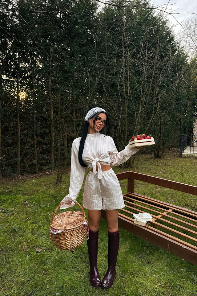 Krem Şortlu Takım ATE-4916 - 2