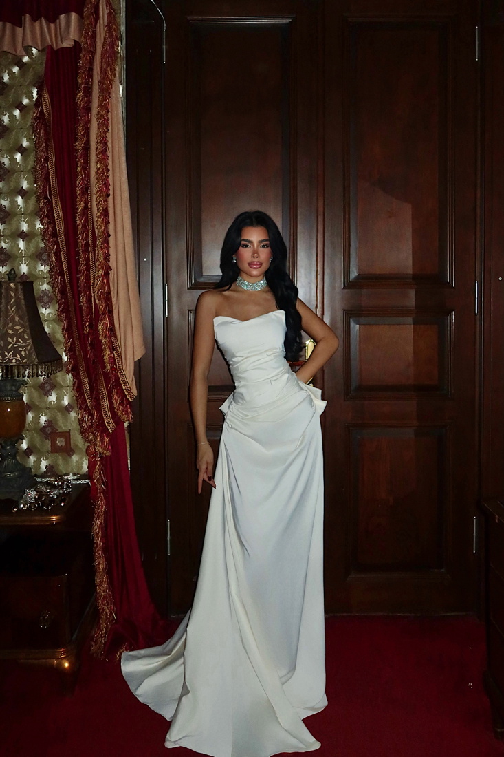 Lilou fiyonk detaylı abiye ATE-4043 - EYYO