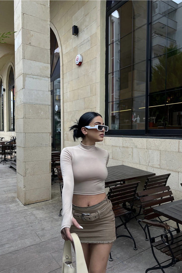 Krem Uzun Kol Bluz ATE3543 - EYYO