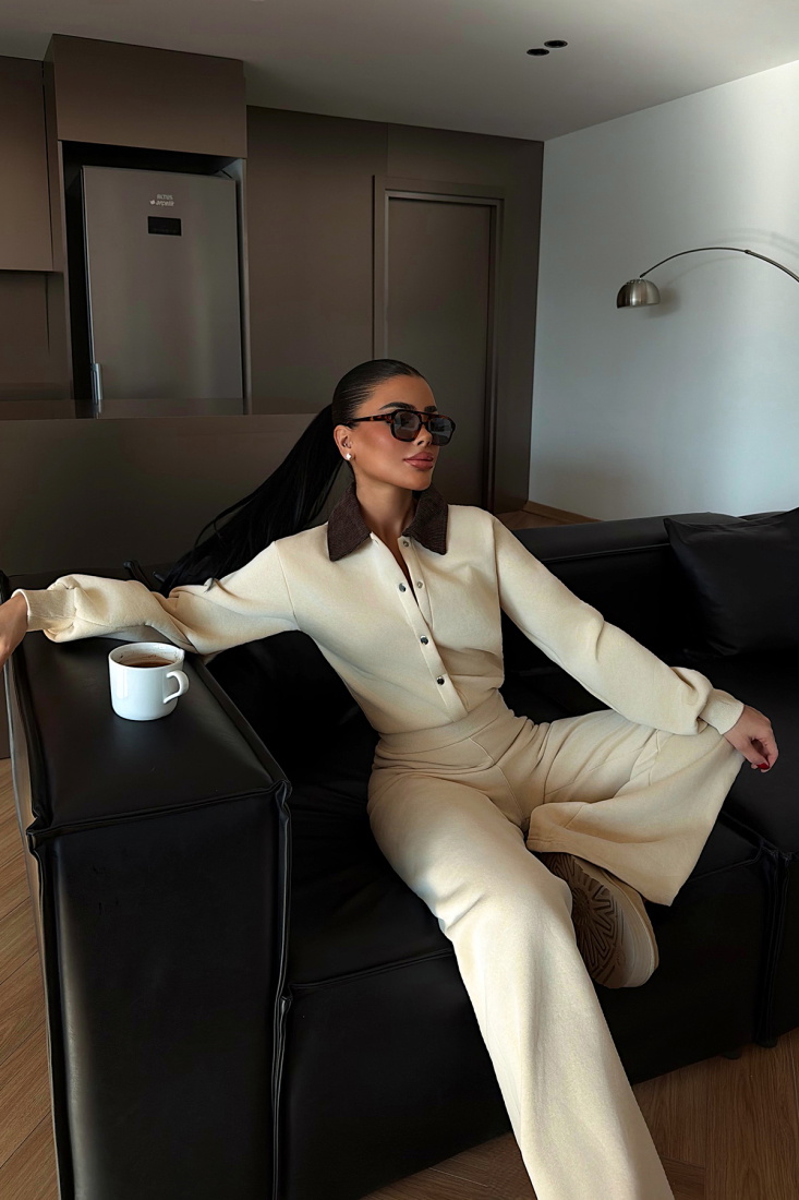 Krem Boots şordonlu tulum ATE-4362 - EYYO