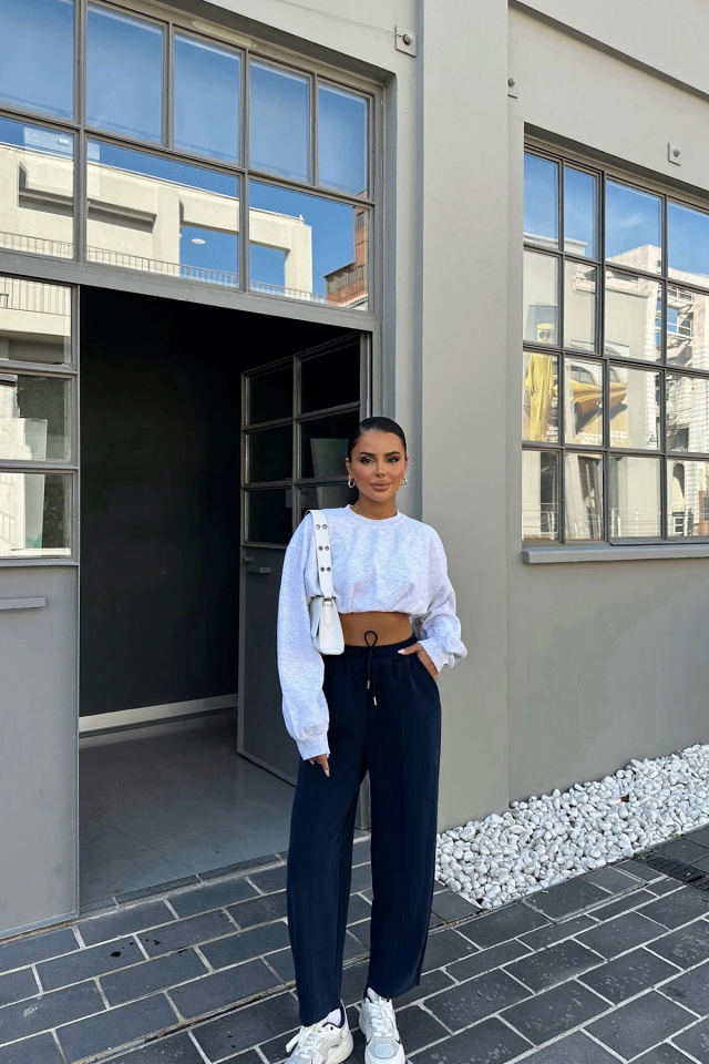 Lacivert Bağlamalı Pantolon ATE-0360 -