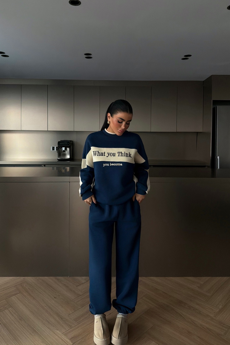 Lacivert Wayster Eşofman Takımı ATE-4153 - EYYO