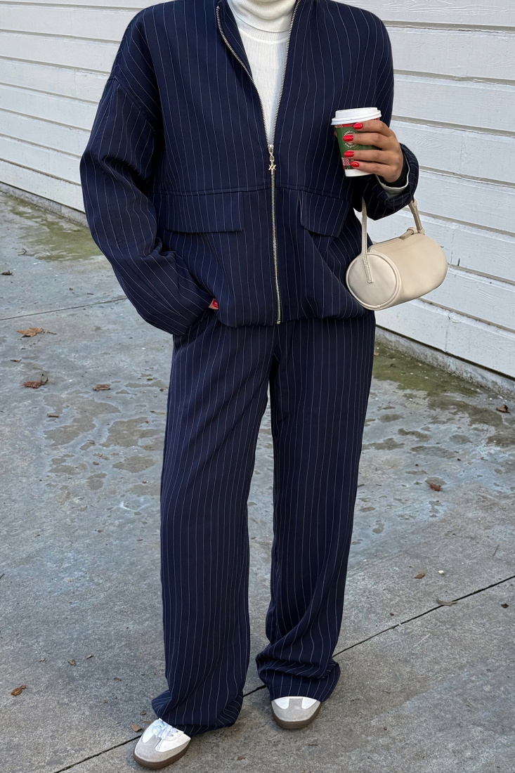 Lacivert Davide Çizgili Takım ATE-2055 - EYYO