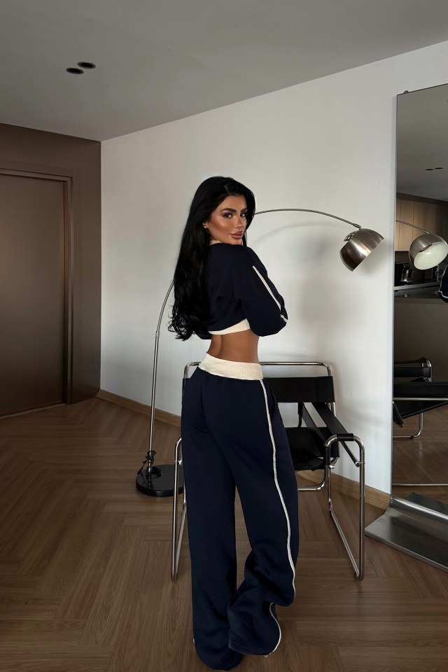 Lacivert Quill Eşofman Takımı ATE-4090 - 4