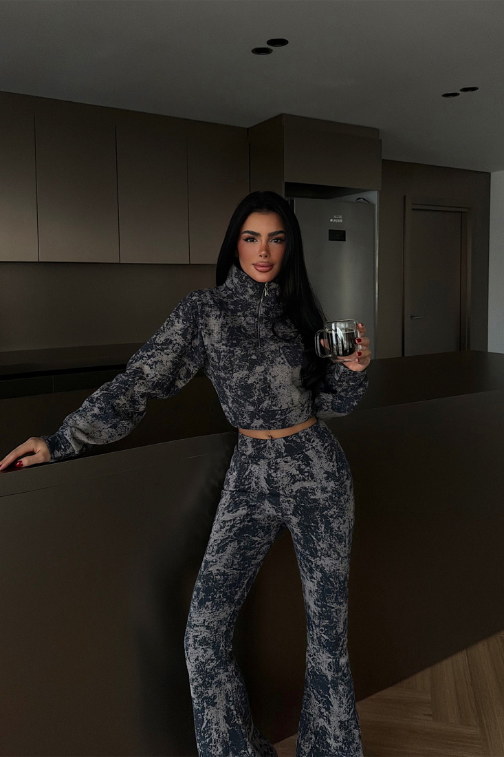 Lacivert Polena Eşofman Takımı ATE-4333 - EYYO