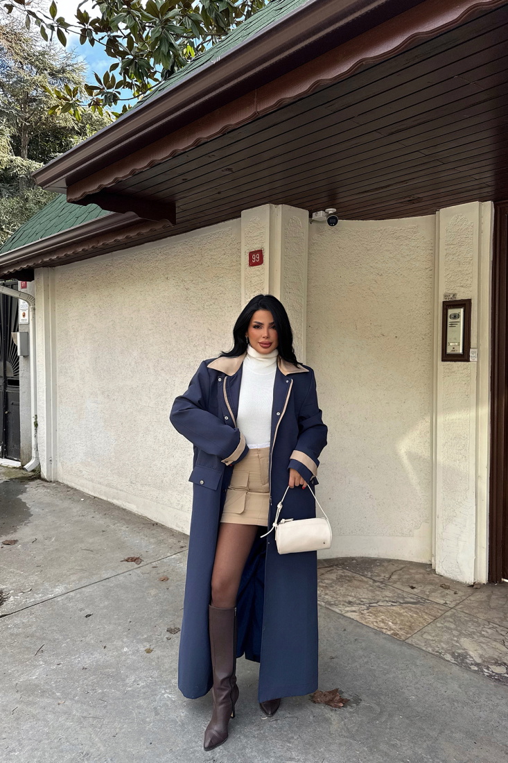 Lacivert Aldabella Trenckot ATE-2216 - EYYO