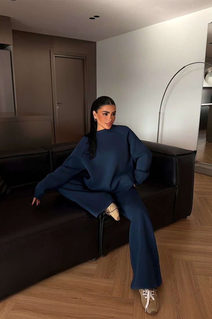 Lacivert Revovy Eşofman Takımı ATE-4278 - EYYO