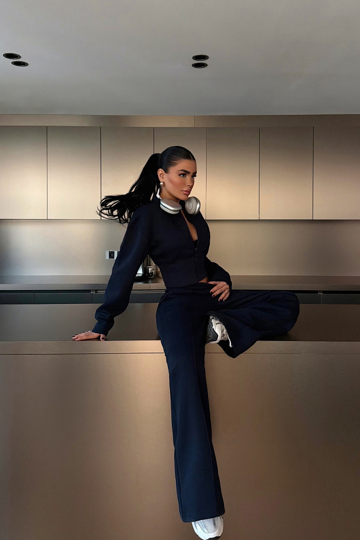 Lacivert Doutzen Eşofman Takımı ATE-3850 - EYYO