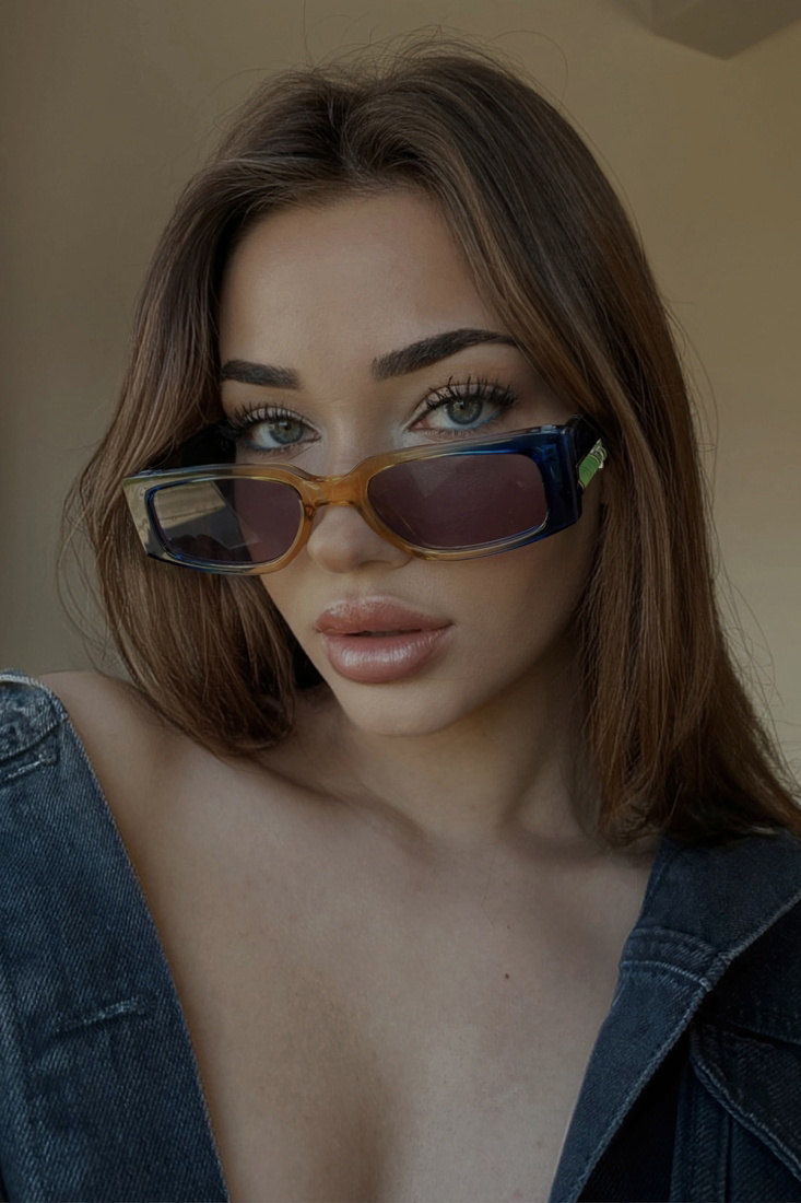 Lacivert Kalın Çerçeveli Gözlük ATE3739 - EYYO