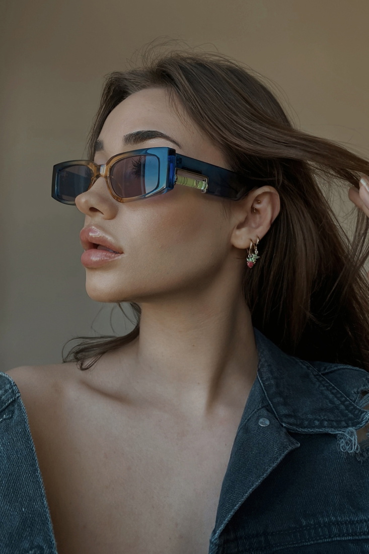 Lacivert Kalın Çerçeveli Gözlük ATE3739 - EYYO