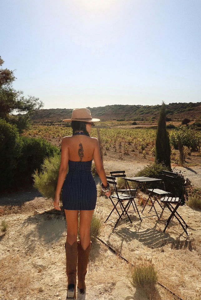 Lacivert Joa Mini Kemer Detaylı Elbise ATE-2546 - 2