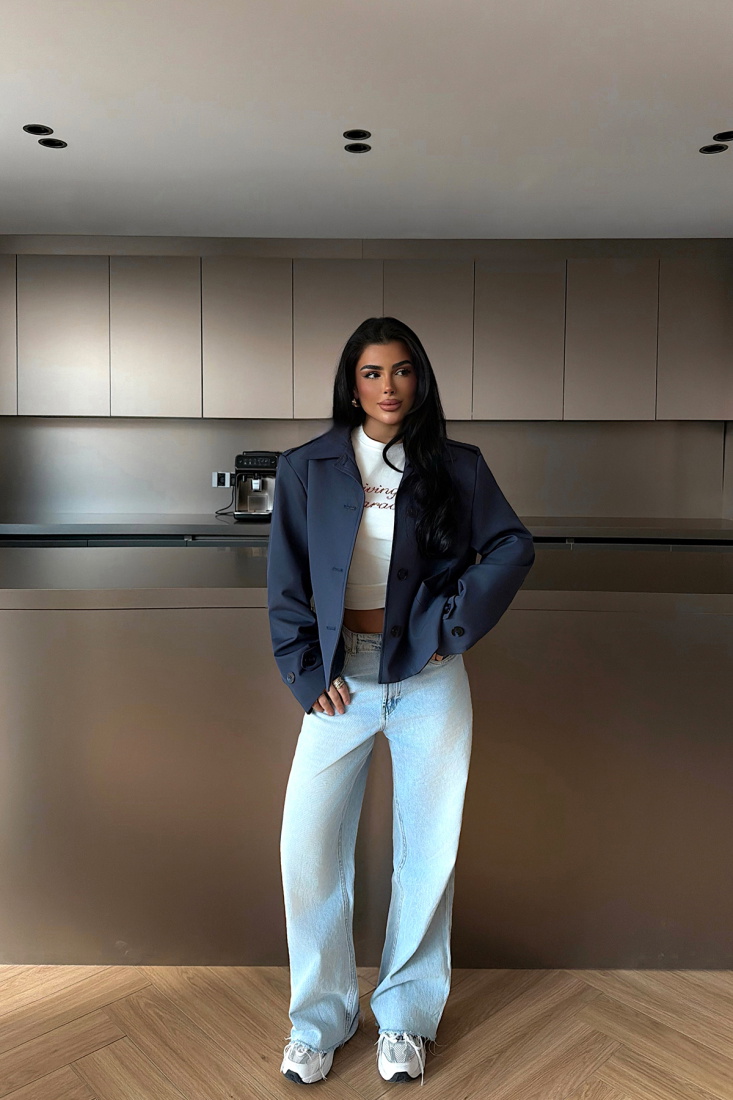 Lacivert Tiziana Trençkot ATE-1996 - EYYO