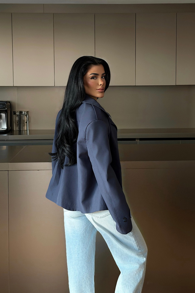 Lacivert Tiziana Trençkot ATE-1996 - 4