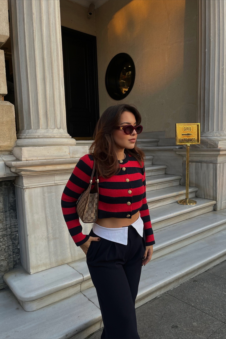 Lacivert Palazzo Maskülen Pantolon ATE2372 - EYYO