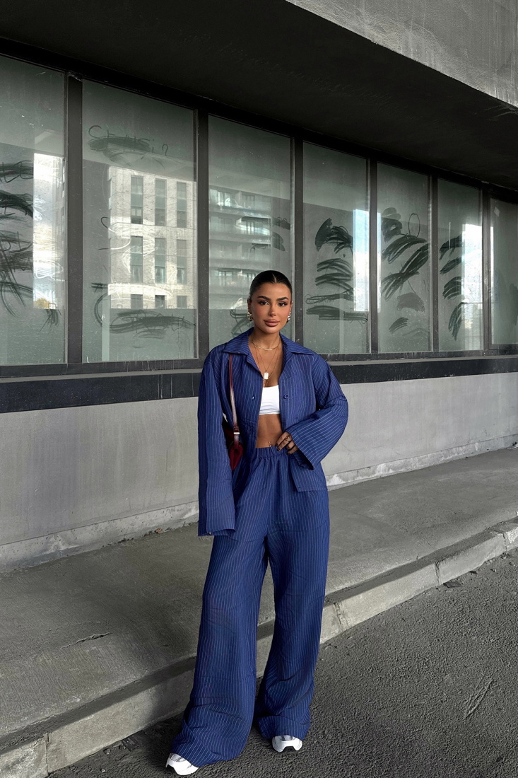 Lacivert Jia İkili Takım ATE-1753 - EYYO