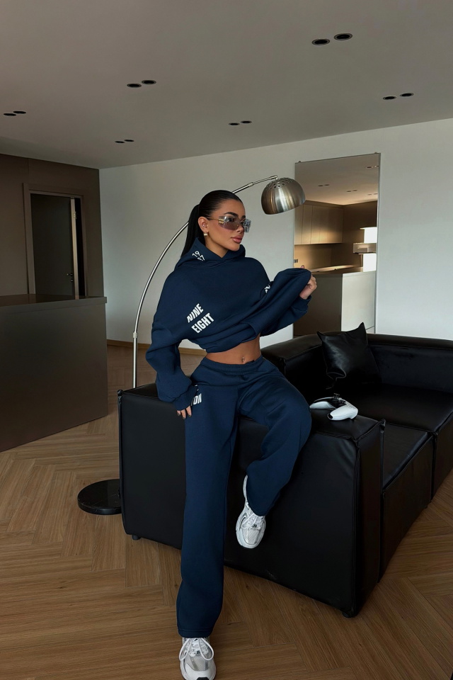 Lacivert Darcey Eşofman Takım ATE-3712 