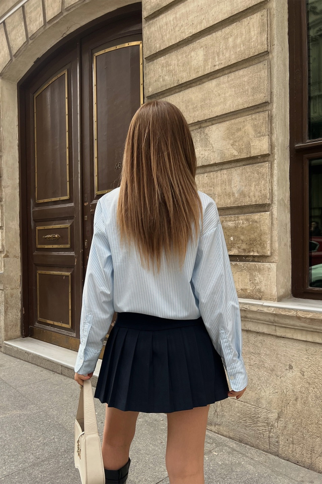 lacivert Pileli Etek ATE5258 - 4