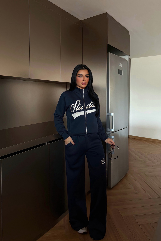 Lacivert Studioy Eşofman Takım ATE-4176 - 3