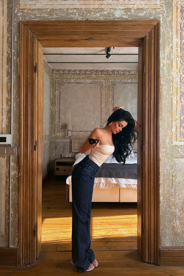 Lacivert Yüksek Bel Jean ATE-5008 - 4