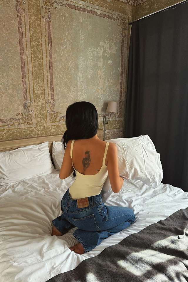 Lacivert Yüksek Bel Jean ATE-5023 - 4