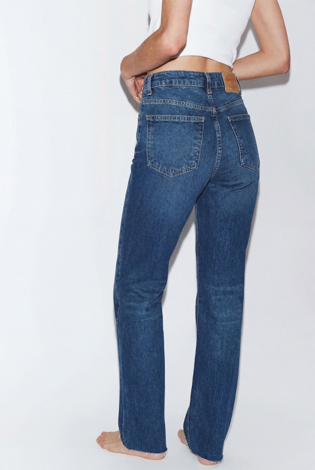 Lacivert Yüksek Bel Jean ATE-5071 - 3