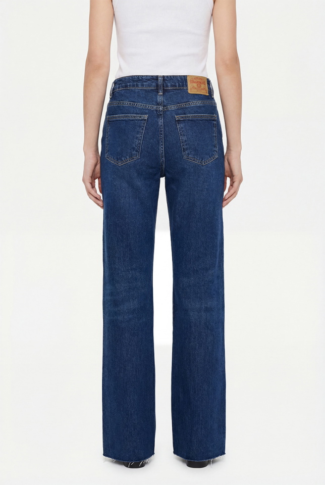 Lacivert Yüksek Bel Jean ATE-5071 - 9