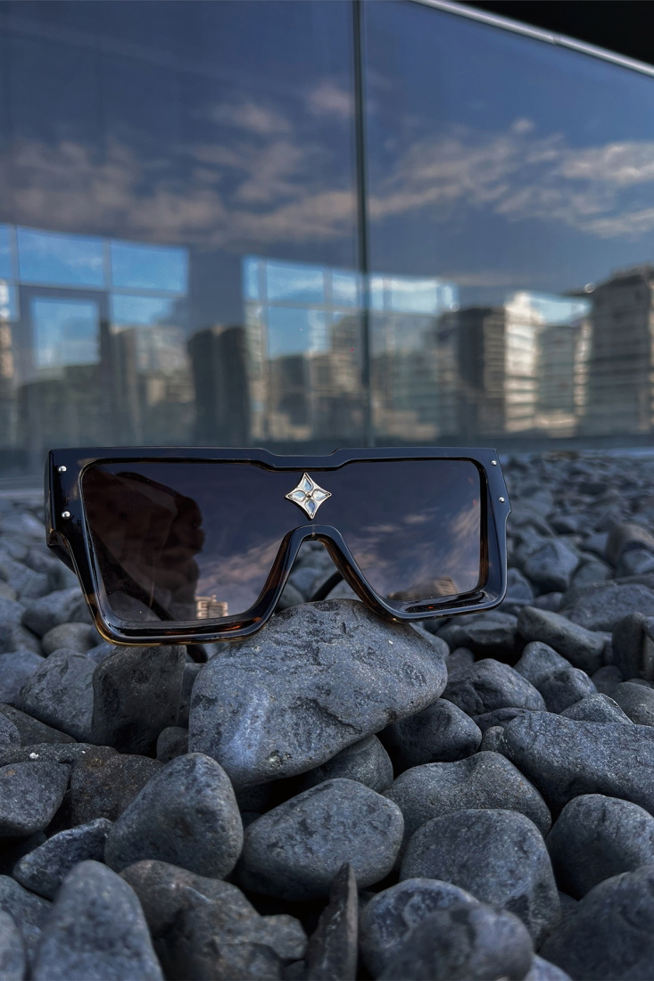 Leopar Desen Gradient Gözlük ATE4469 - 