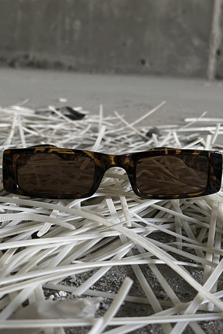 Leopar Desen İnce Çerçeveli Gözlük ATE4478 - EYYO