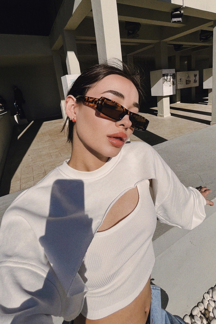 Leopar Desen İnce Çerçeveli Gözlük ATE5213 - EYYO