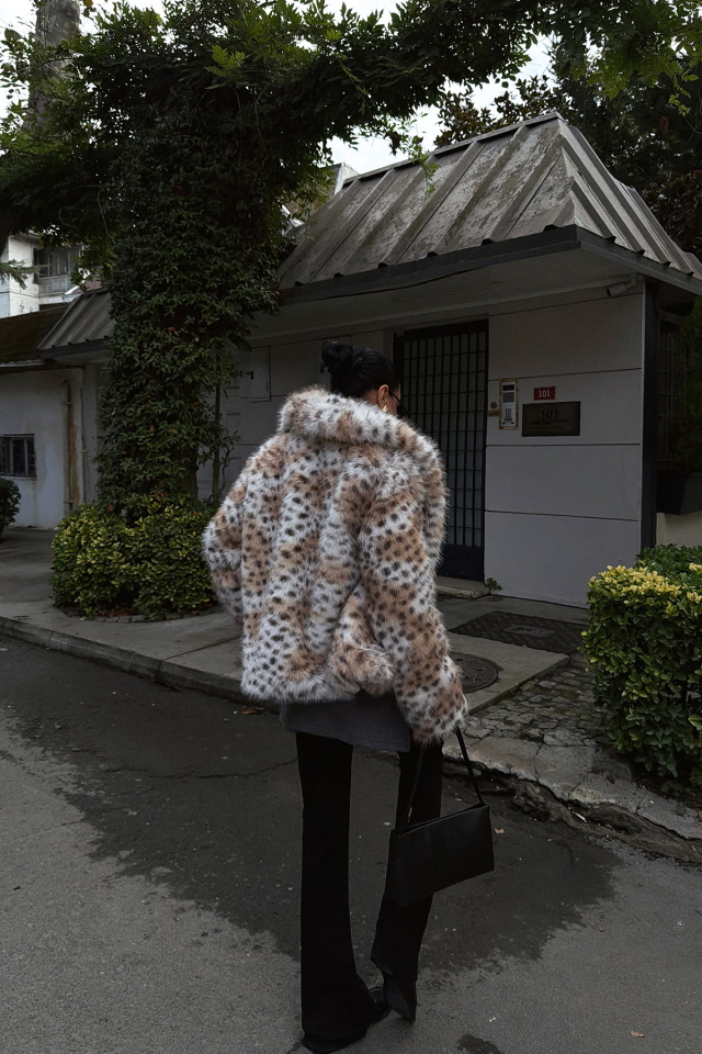 Leopar Delora Leopar Desenli Kürk ATE-3763 - 5
