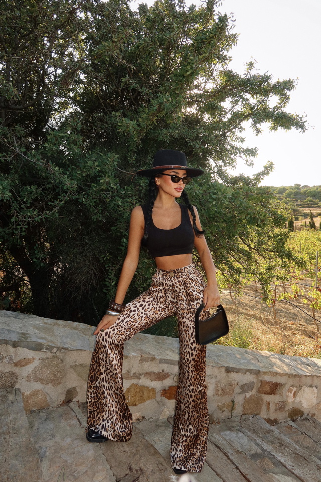 Ronny Leopar Desenli Pantolon ATE-3483 - 4