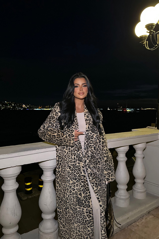 Leopar Desen Uzun Kaban ATE-0122 - 3