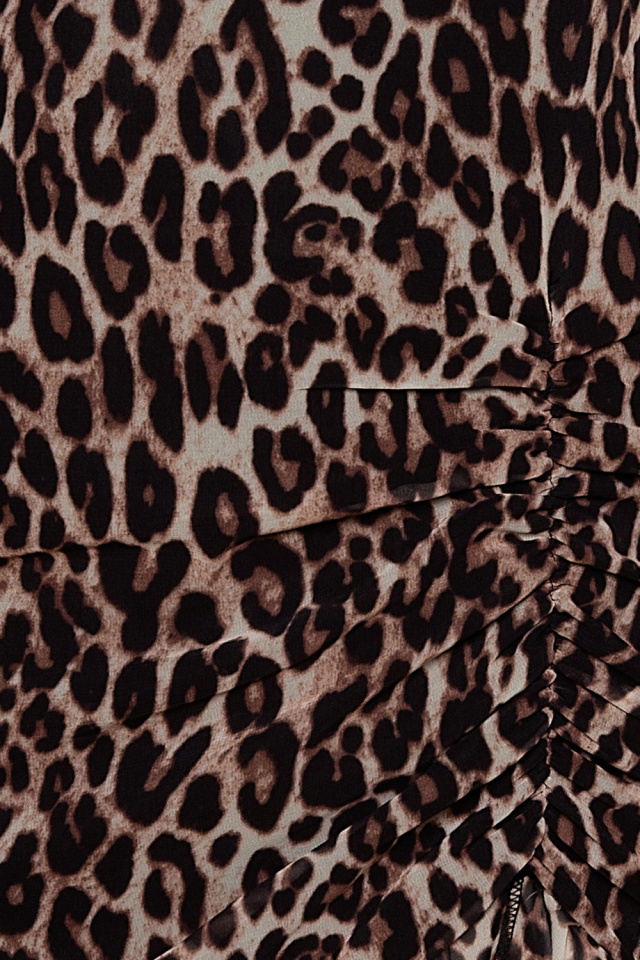 Leopard Halter Mini Dress R101 - 4