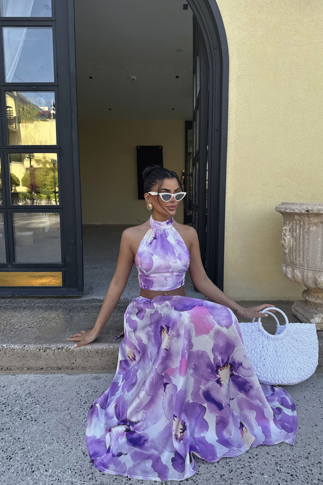 Lila Halter Yaka Takım ATE-1729 - 1